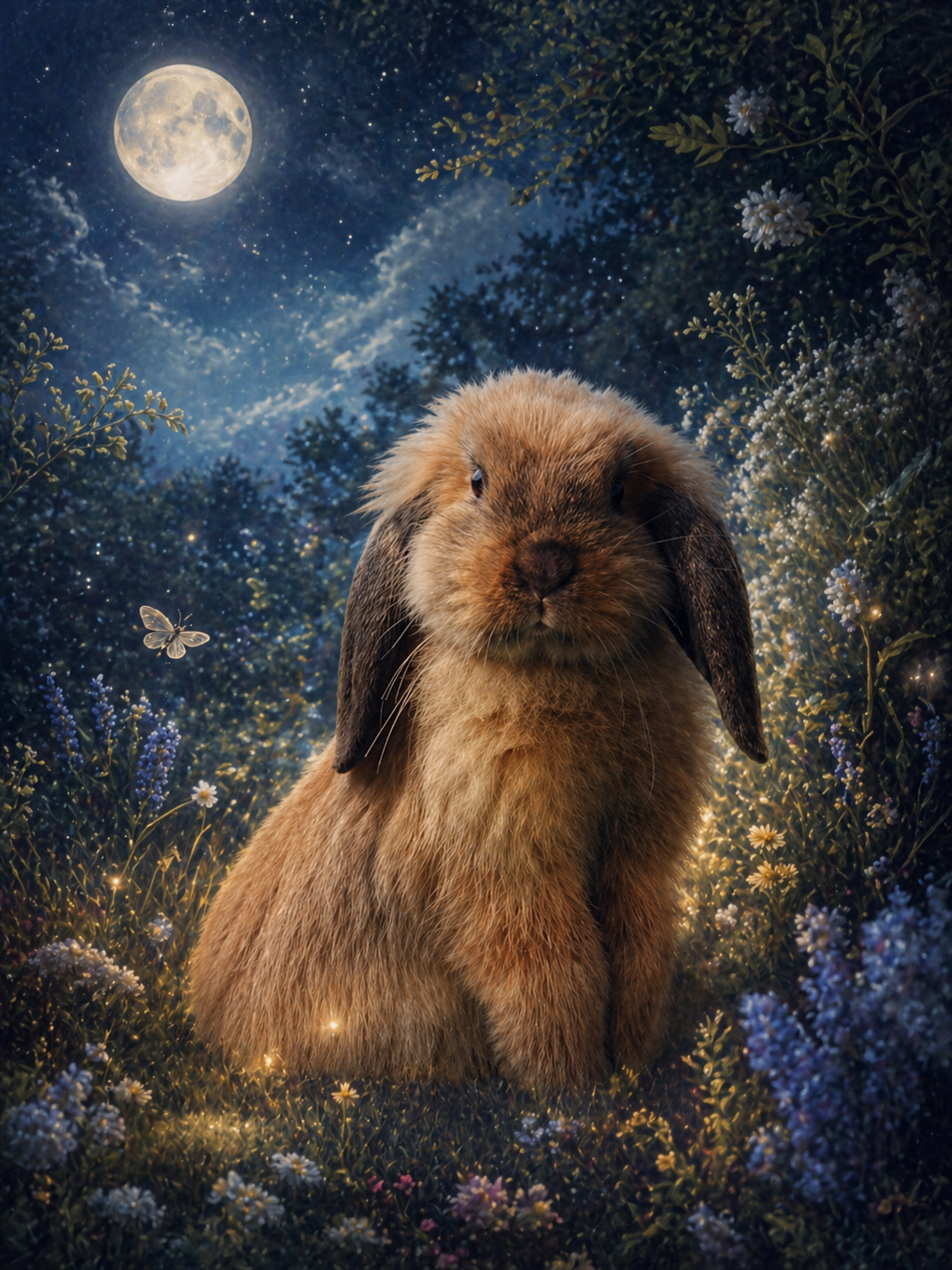 Cannelle - jardin poétique au clair de lune